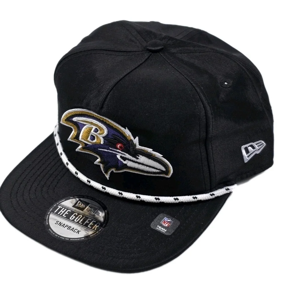 New Era 9Fifty Baltimore‎ Ravens Rope Golfer Hat Black